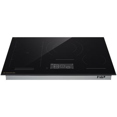 LG Signature 30 in. 4-Burner Induction Cooktop with Simmer Burner & Power Burner - Black | CBIU3039BE