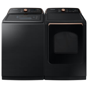 Samsung 27 in. 5.4 cu. ft. Smart Top Load Washer With Auto Dispense System - Brushed Black, , hires
