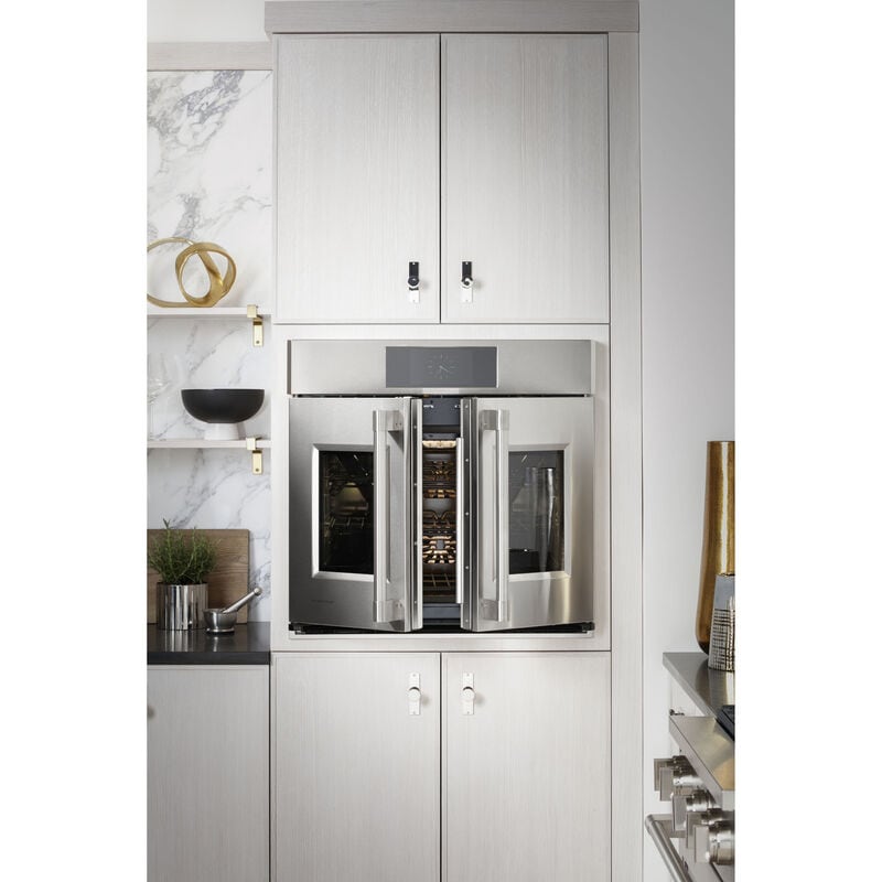 Monogram Statement Series 30 in. 5 cu. ft. Smart Electric Single Wall Oven with True European Convection - Stainless Steel, , hires