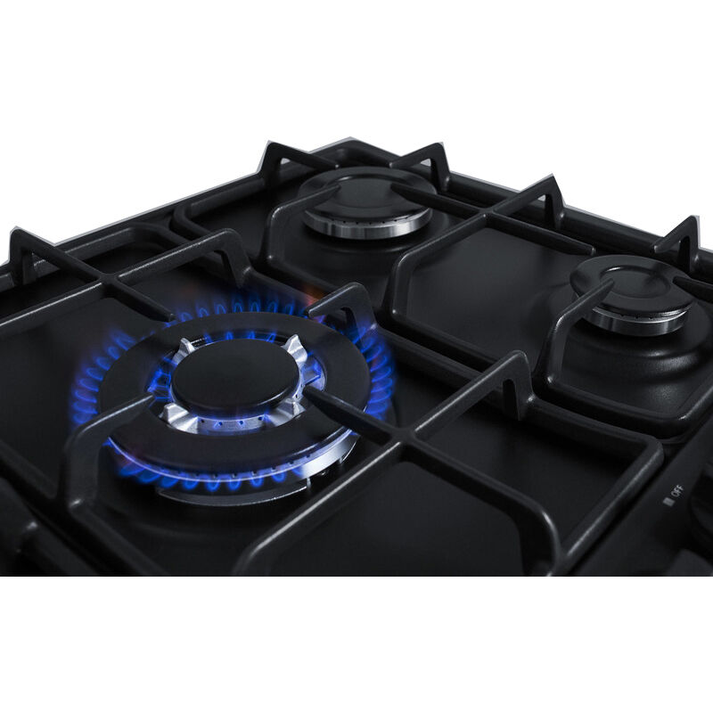 Summit 27 in. 5-Burner Natural Gas Cooktop - Black, , hires