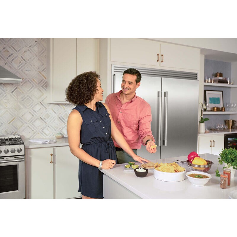 Frigidaire Professional 33 in. 18.9 cu. ft. Double-Drawers Upright Freezer with Ice-Maker & Adjustable Shelves - Stainless Steel, , hires