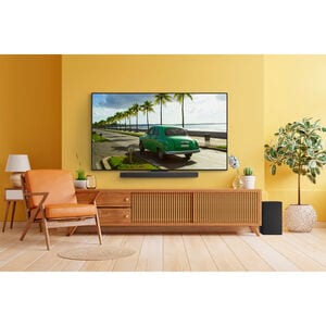 LG 3.1. 3 Channel Dolby Atmos Smart Sound Bar with Bluetooth & Wireless Subwoofer - Black, , hires