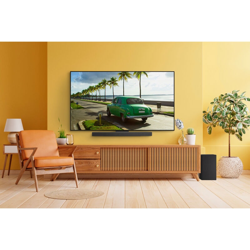 LG 3.1. 3 Channel Dolby Atmos Smart Sound Bar with Bluetooth & Wireless Subwoofer - Black, , hires
