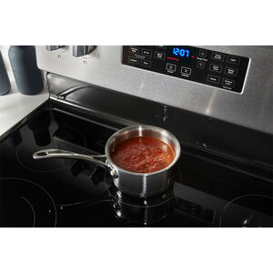 Whirlpool 30 in. 5.3 cu. ft. Air Fry Standard Convection Electric Range with Radiant Burners - Stainless Steel, , hires