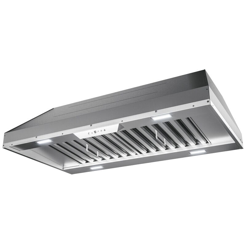Zephyr 54 in. Ducted Standard Style Range Hood with 1200 CFM, 6 Fan Speed & 4 LED Lights - Stainless Steel, , hires