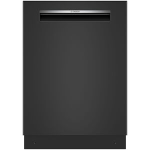Bosch 300 Series 24 in. Top Control Flush-Mount Smart Dishwasher with 46 dBa Sound Level, 3rd-Rack, PureDry & Pocket Handle - Black, , hires