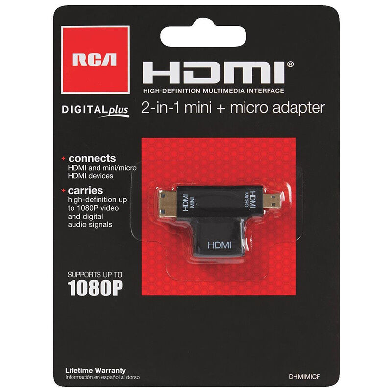 RCA 2-In-1 Mini & Micro HDMI Adapter