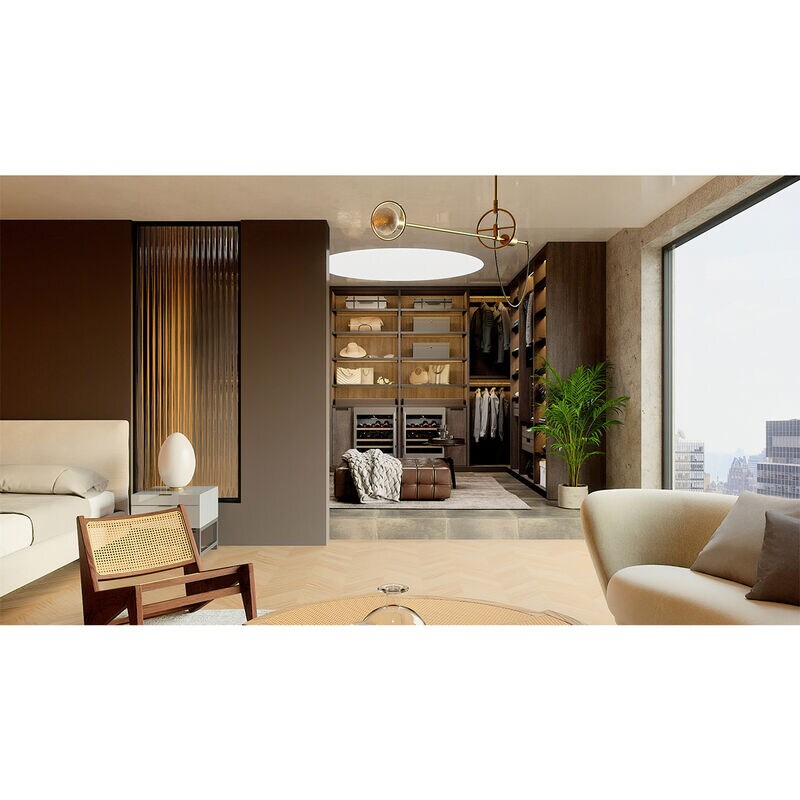 Liebherr 24 in. Undercounter Wine Cabinet with Wood Racks, Single Temperature Zone & 46 Bottle Capacity - Stainless Steel, , hires