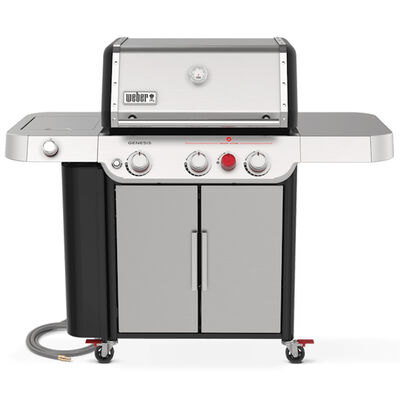 Weber Genesis S-335 3-Burner Natural Gas Grill with Electronic Ignition System, Side Burner & Sear Burner - Stainless Steel | 1500538