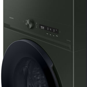 Samsung Bespoke 27 in. 5.3 cu. ft. Smart Gas Front Load Laundry Center with AI OptiWash, Sensor Dry, Sanitize & Steam Cycle - Satin Green, , hires