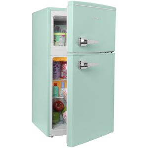Avanti 18 in. 3 cu. ft. Mini Fridge with Top Freezer - Seafoam Green, Seafoam Green, hires