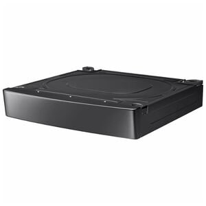 Samsung 27" Wide Riser - Brushed Black, Brushed Black/Black SS, hires