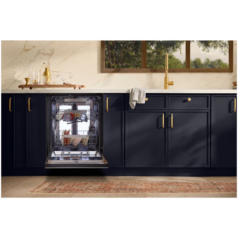 LG SIGNATURE 24 in. Top Control Flush-Mount Smart Dishwasher with 39 dBA Sound Level, 3rd-Rack & Dynamic Heat Dry with AOD - PrintProof Stainless Steel, , hires