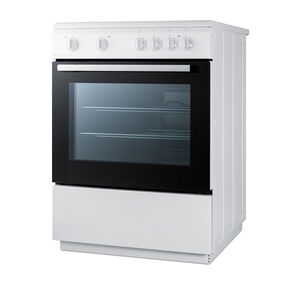 Summit Classic Collection 24 in. 2.4 cu. ft. Slide-In Electric Range with Smoothtop Burners - White, , hires