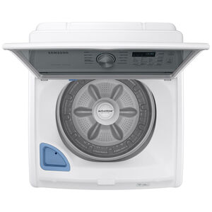 Samsung 27 in. 4.6 cu. ft. Smart Top Load Washer with ActiveWave Agitator & Active WaterJet - White, White, hires