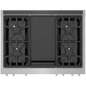 Thermador Pro Harmony Professional Series 36 in. 4.9 cu. ft. Smart True European Convection Dual Fuel Range with 4 Sealed Burners & Griddle - Stainless Steel, , hires