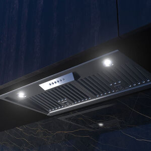 XO 28 in. Standard Style Range Hood with 3 Speed Settings, 600 CFM, Convertible Venting & 2 LED Lights - Stainless Steel, , hires