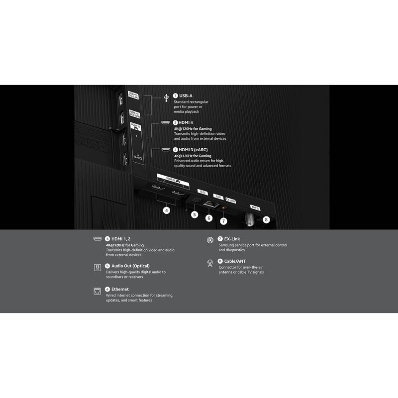 Samsung - 65" Class S85H Series OLED 4K UHD Smart Tizen TV, , hires