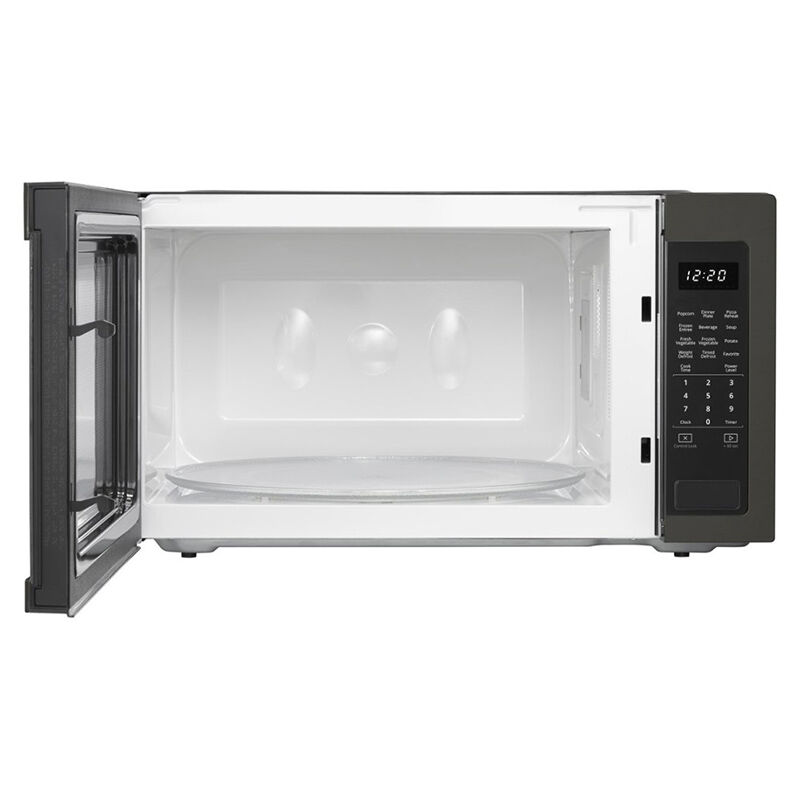 Whirlpool 24 in. 2.2 cu.ft Countertop Microwave with 10 Power Levels & Sensor Cooking Controls - Black Stainless, Black Stainless, hires