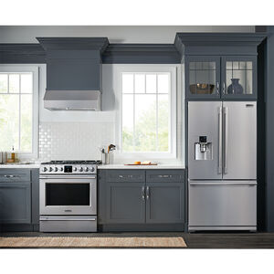 Frigidaire 30 in. Ducted Canopy Pro Style Style Range Hood with 400 CFM, 3 Fan Speeds & 4 LED Lights - Stainless Steel, , hires