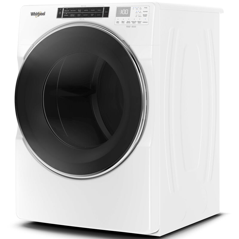 Whirlpool 27 in. 7.4 cu. ft. Stackable Electric Dryer with Sensor Dry & Steam Cycle - White, , hires
