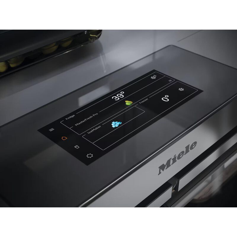 Miele MasterCool Series 30 in. 16.5 cu. ft. Built-In Smart Counter Depth Bottom Freezer Refrigerator with Internal Water Dispenser - Custom Panel Ready, , hires