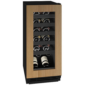 U-Line 1 Class Series 15 in. Compact Built-In/Freestanding 3.0 cu. ft. Wine Cooler with 24 Bottle Capacity, Single Temperature Zone & Digital Control - Custom Panel Ready, , hires