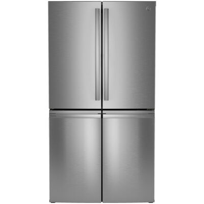 GE Profile Series 36 in. 28.0 cu. ft. Smart 4-Door French Door Refrigerator with Internal Water Dispenser - Fingerprint Resistant Stainless | PAD28BYTFS