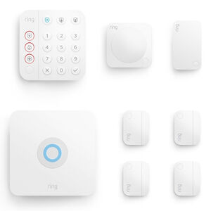 Ring - Alarm 8-Piece Security Kit - White, , hires
