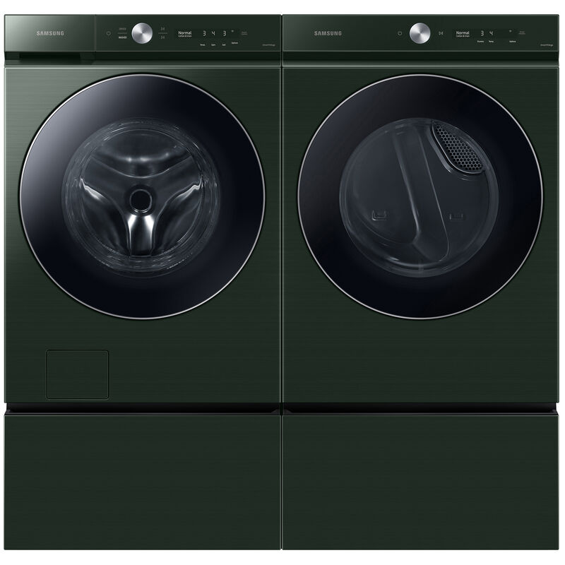 Samsung Bespoke 27 in. 7.6 cu. ft. Smart Stackable Gas Dryer with AI Optimal Dry, Super Speed Dry, Sensor Dry, Sanitize & Steam Cycle - Forest Green, , hires