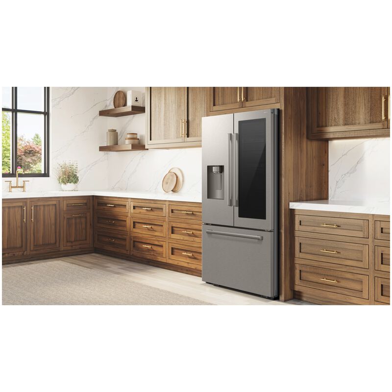 Samsung 36 in. 28.5 cu. ft. Smart French Door Refrigerator with Ice & Water Dispenser - Fingerprint Resistant Stainless, , hires