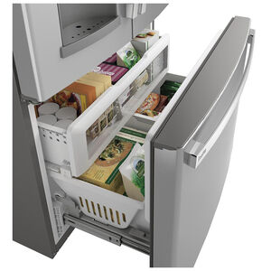 GE Profile 36 in. 22.1 cu. ft. Built-In Counter Depth French Door Refrigerator with Ice & Water Dispenser - Fingerprint Resistant Stainless, Fingerprint Resistant Stainless, hires