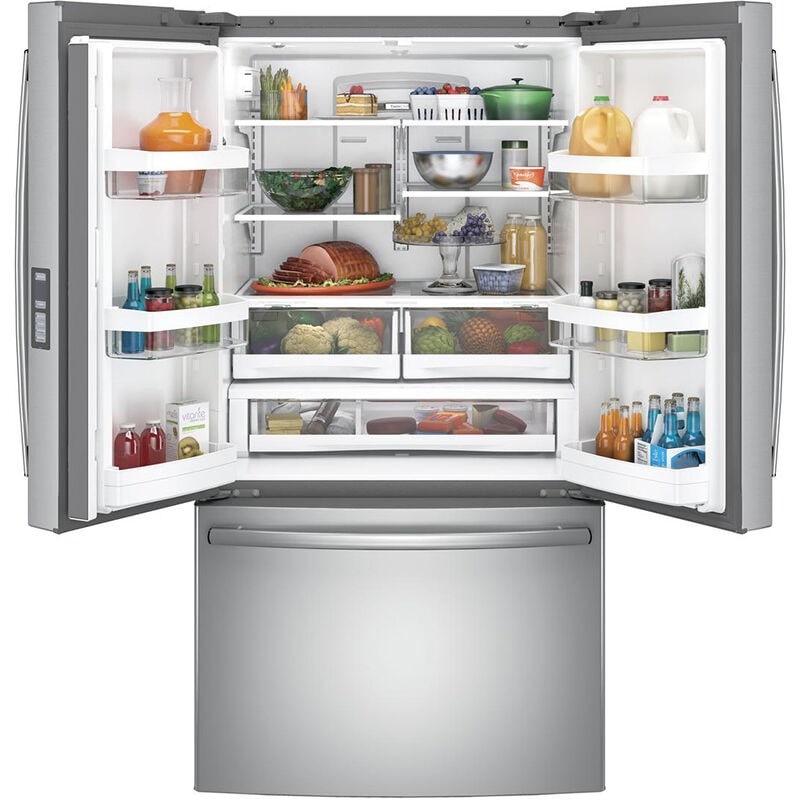 GE 36 in. 28.7 cu. ft. French Door Refrigerator with Ice Maker - Fingerprint Resistant Stainless, Fingerprint Resistant Stainless, hires