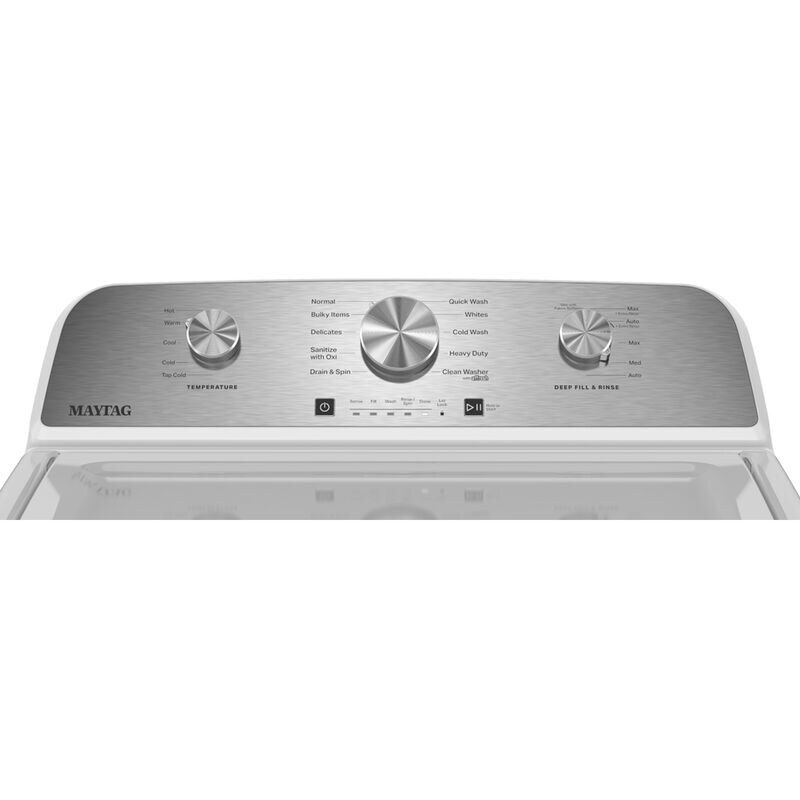 Maytag 27 in. 4.3 cu. ft. Top Load Washer with Sanitize with Oxi - White, , hires