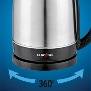 Eurostar 1.7L Electric Kettle - Stainless Steel, , hires