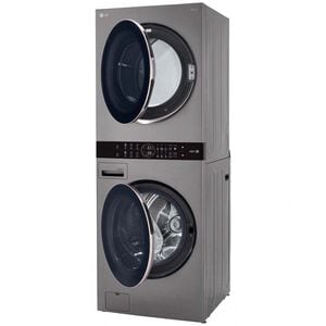 LG 27 in. WashTower with 4.5 cu. ft. Washer with 6 Wash Programs & 7.4 cu. ft. Electric Dryer with 6 Dryer Programs, Sensor Dry & Wrinkle Care - Graphite Steel, Graphite Steel, hires