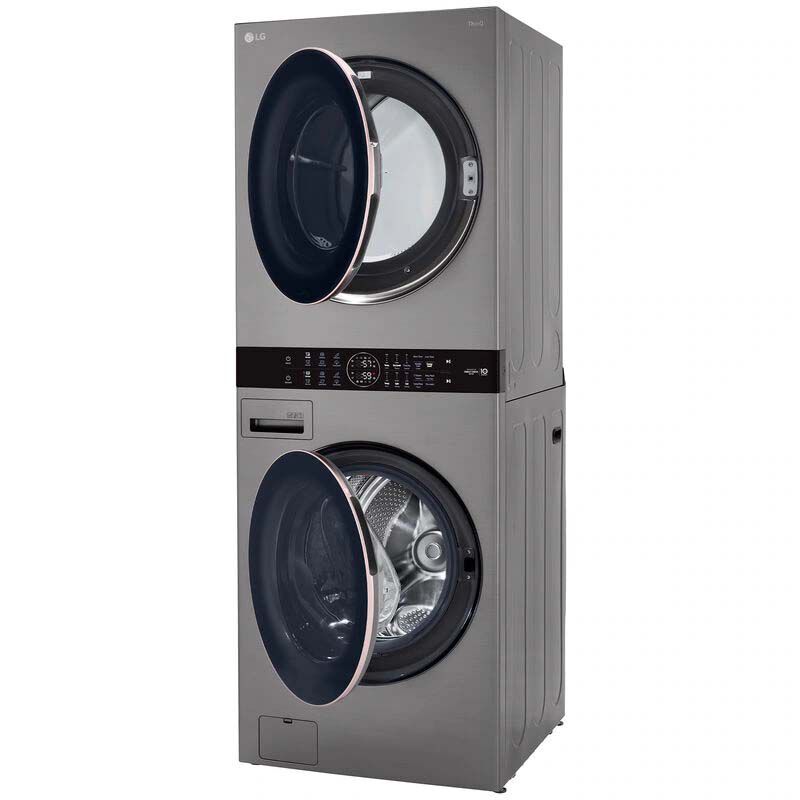 LG 27 in. WashTower with 4.5 cu. ft. Washer with 6 Wash Programs & 7.4 cu. ft. Electric Dryer with 6 Dryer Programs, Sensor Dry & Wrinkle Care - Graphite Steel, Graphite Steel, hires