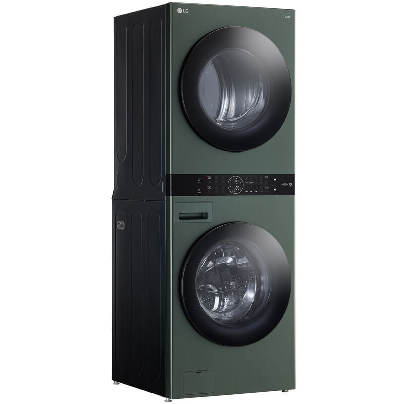 LG 27 in. WashTower with 4.5 cu. ft. Washer with 6 Wash Programs & 7.4 cu. ft. Gas Dryer with 6 Dryer Programs, Sensor Dry & Wrinkle Care - Nature Green, Nature Green, hires