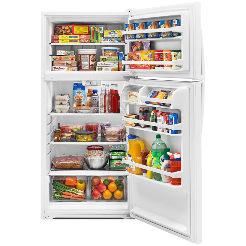 Whirlpool 28 in. 14.3 cu. ft. Top Freezer Refrigerator - White, White, hires