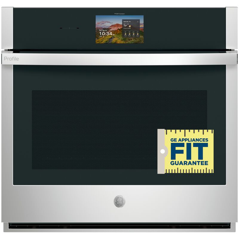 GE Profile 30 in. 5.0 cu. ft. Smart Electric Single Wall Oven with True European Convection - Stainless Steel, , hires