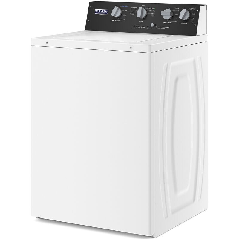 Maytag 27 in. 3.5 cu. ft. Top Load Washer with Dual-Action Agitator & Power Wash Cycle - White, , hires