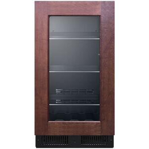 Summit Classic Collection 18 in. Built-In/Freestanding 2.9 cu. ft. Compact Beverage Center with Adjustable Shelves & Digital Control - Custom Panel Ready, , hires