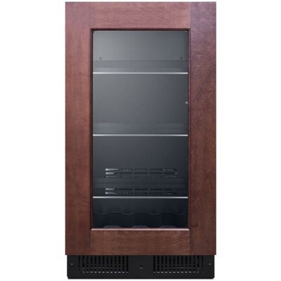 Summit Classic Collection 18 in. Built-In/Freestanding 2.9 cu. ft. Compact Beverage Center with Adjustable Shelves & Digital Control - Custom Panel Ready | CL181WBVPNR