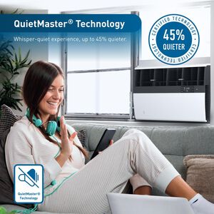 Friedrich Kuhl Inverter Series 12,600 BTU 230V Smart Window/Wall Air Conditioner with Heat Pump, 3 Fan Speeds, Remote Control - Cool Grey, , hires