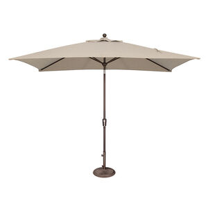 SimplyShade Catalina 6.6'x10' Rectangle Push Button Market Umbrella in Sunbrella Fabric - Antique Beige, Beige, hires