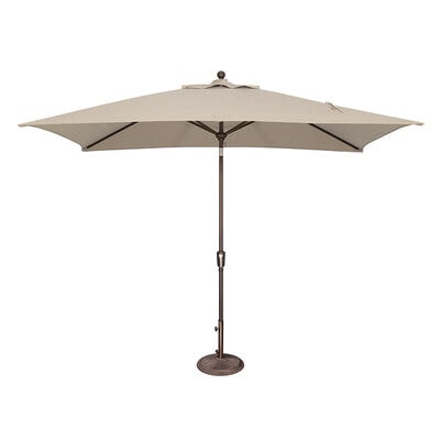 SimplyShade Catalina 6.6'x10' Rectangle Push Button Market Umbrella in Sunbrella Fabric - Antique Beige, Beige SimplyShade Catalina 6.6'x10' Rectangle Push Button Market Umbrella in Sunbrella Fabric - Antique Beige | SSUM92XA5422