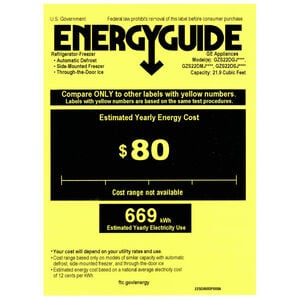 GE 36 in. 21.9 cu. ft. Counter Depth Side by Side Refrigerator with Ice & Water Dispenser - Black, Black, hires