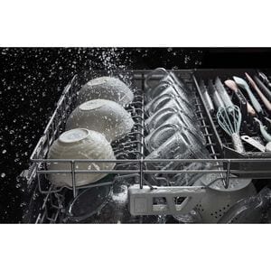 Whirlpool 24 in. Top Control Dishwasher with 47 dBa Sound Level, 3rd-Rack & Pocket - Fingerprint Resistant Stainless, , hires