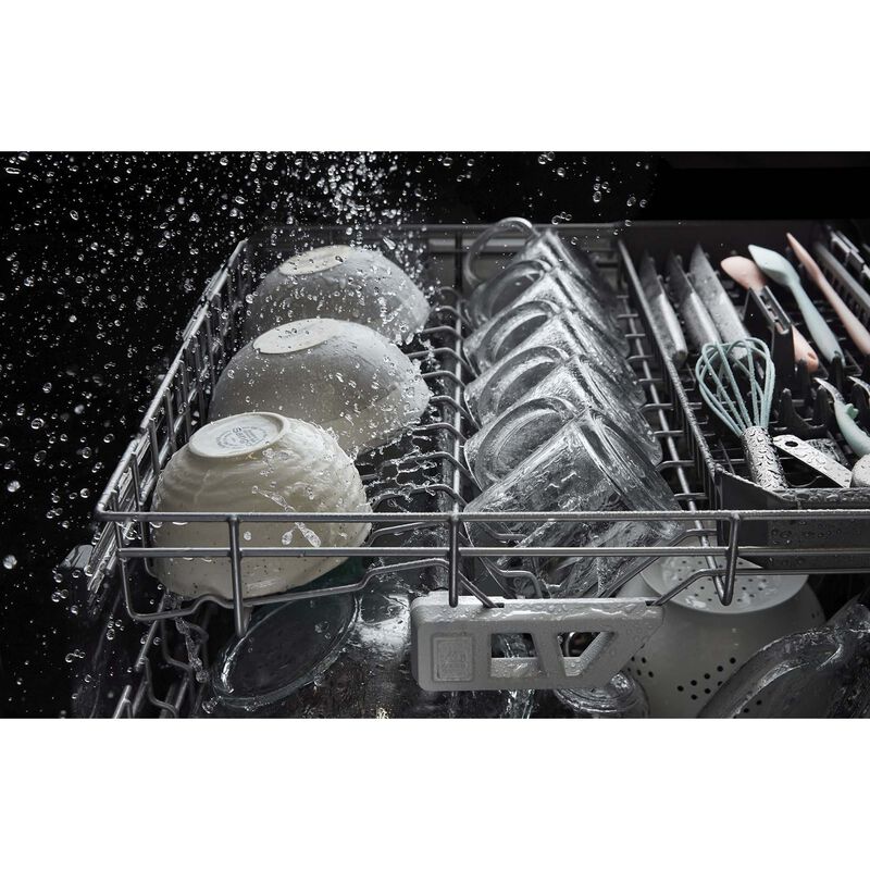 Whirlpool 24 in. Top Control Dishwasher with 47 dBa Sound Level, 3rd-Rack & Pocket - Fingerprint Resistant Stainless, , hires
