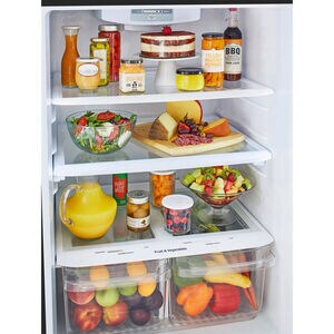 LG 30 in. 20.2 cu. ft. Top Freezer Refrigerator - Black, Black, hires